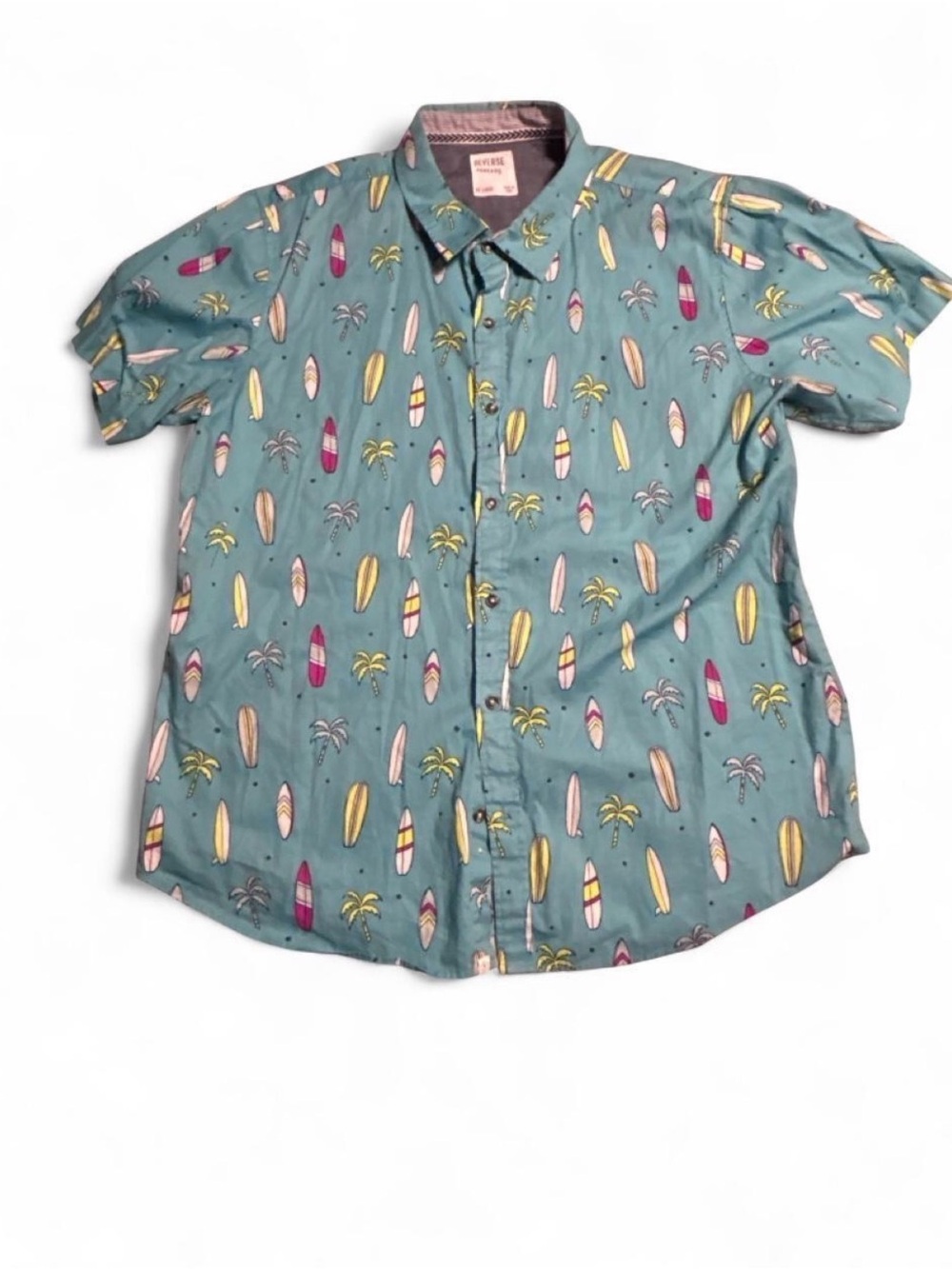 Reverse Threads Men’s Cotton Button Up - Size XXL